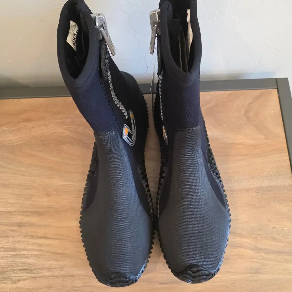 SEAC 5mm Neoprene Dive Boots US 7.5 EU 40-41 Black Scuba Water Shoes NWT